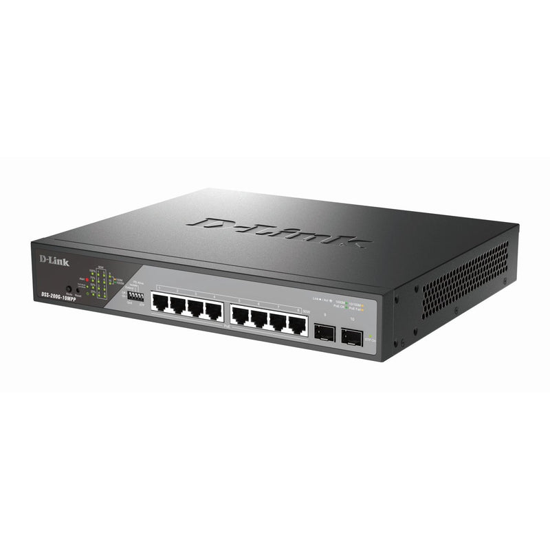 DLink - Netzwerk Switch 10-Port Gigabit Switch DSS-200G-10MPP/E 8x10/100/1000Mbit/s