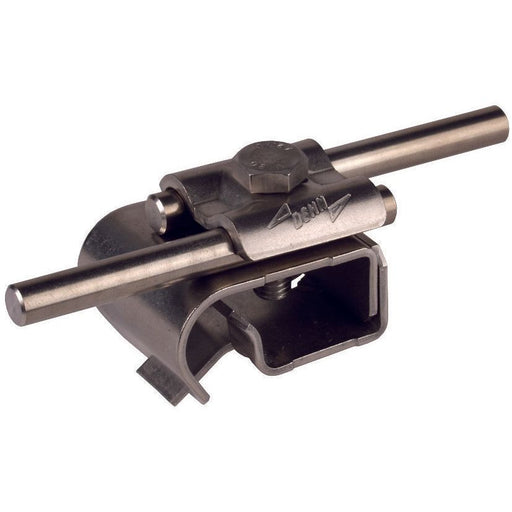DEHN - Anschlussklemme für Blitzschutz Dachrinnenklemme DRKDUL8.10W16.22V2A NIRO f.Wulst 16-22mm