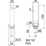 OBO Bettermann - Bügelschelle BS-F3-K-28 FT 3-fach − 50 Stück