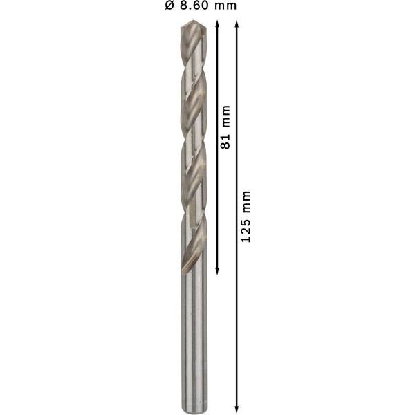 Bosch - Bohrer PRO Metal HSS-G 2608585512 Spiralbohrer 8,6 x