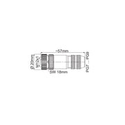 WAGO - Zubehör/Ersatzteile für Steuerungen M12-Bu axial 5-polig 756-9208/060-000