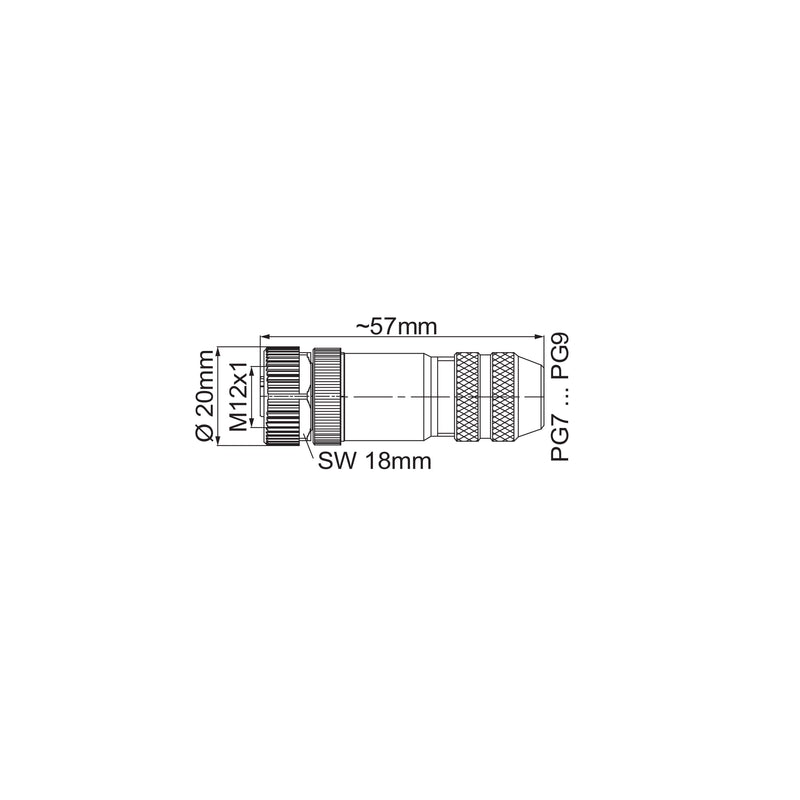 WAGO - Zubehör/Ersatzteile für Steuerungen M12-Bu axial 5-polig 756-9208/060-000
