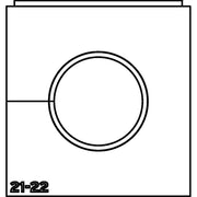 HellermannTyton - Kabelführung für Gehäuse/Schränke Einfachtülle VP-L_21-22 VarioPlate 21-22 mm − 10 Stück