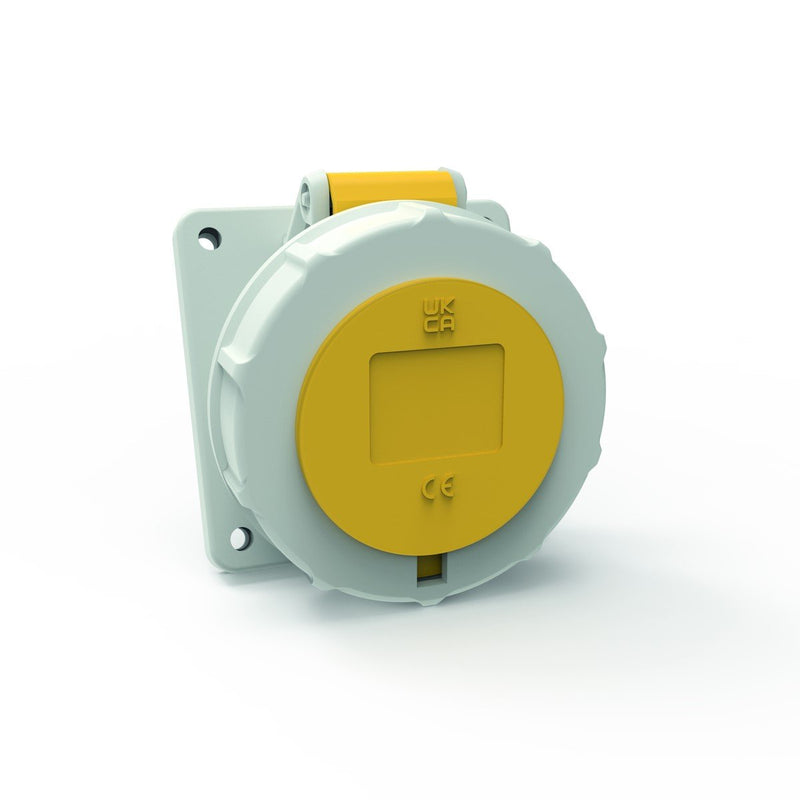 Bals Elektrotech - CEE-Anbausteckdose (IEC 60309) Anbausteckdose Neigung 128151 16A 5p 110V 4h IP67 − 10 Stück