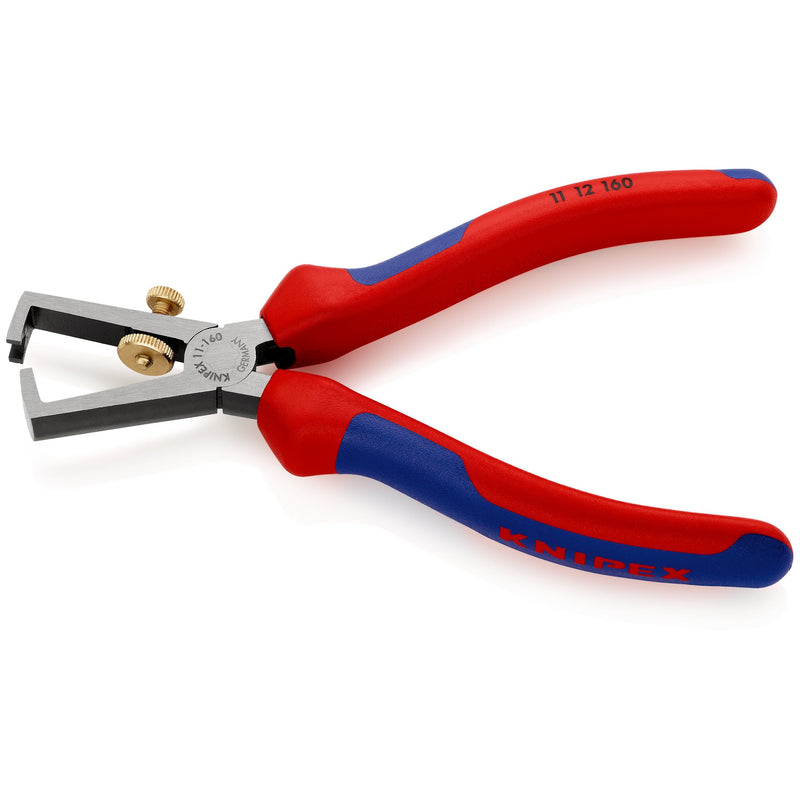 Knipex - Abisolierzange 11 12 160 schwarz, 160mm