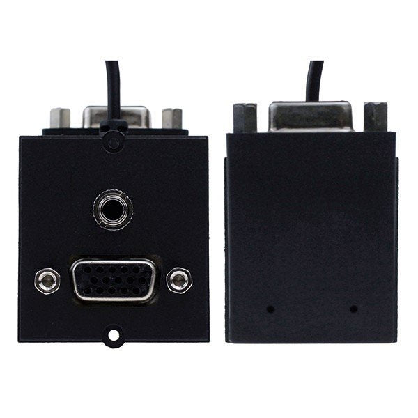 Bachmann - Einsatz/Abdeckung für Kommunikationstechnik Rahmen 1xVGA u. Klinke 917.058 90Grd. Abgang seitl