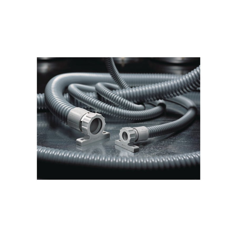 HellermannTyton - Kunststoff-Schutzschlauch Wellschlauch FG36 PVC/ST GY 10 − 10 Meter