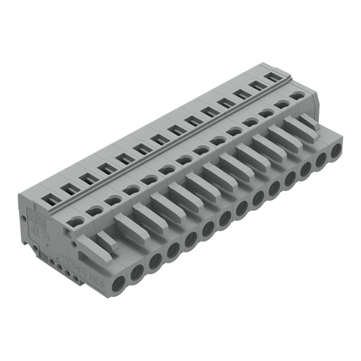 WAGO - Kabelsteckverbinder für Leiterplattensteckverbinder Federleiste 231-114/026-000 14pol., 5mm ger. − 25 Stück