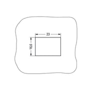 WAGO - Zubehör/Ersatzteile für steckbare Gebäudeinstallation Snap-In-Rahmen 770-317 2-pol.,1,0 3,0mm,sw − 100 Stück