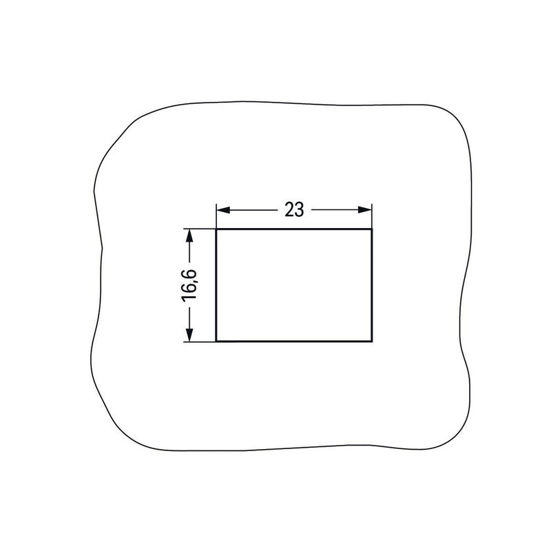 WAGO - Zubehör/Ersatzteile für steckbare Gebäudeinstallation Snap-In-Rahmen 770-317 2-pol.,1,0 3,0mm,sw − 100 Stück