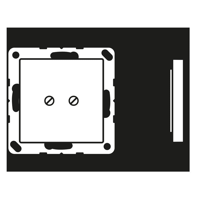 Jung - Abdeckung/Bedienelement für Installationsschalterprogramme Blindplatte aws A 561 B WW