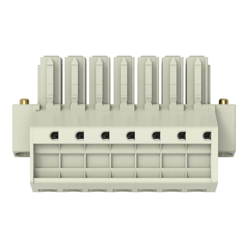WAGO - Ein- und mehrpolige Klemmenleiste 1-Leiter-Federleiste 831-3107/107-000 CAGECLAMP,10mm²,lgr − 12 Stück