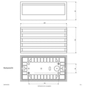EVN Lichttechnik - Decken-/Wandleuchte LED-Wandanbauleuchte WARE54091502 3000K IP54 anth