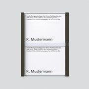 Siedle&Söhne - Zubehör/Ersatzteile für Türkommunikation Namensschild graph-met kpl 200029787-00 f.TM 612-2 GM