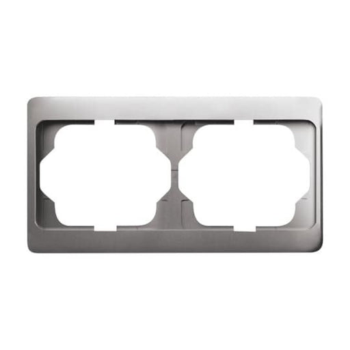 Busch-Jaeger - Abdeckrahmen Rahmen 2-fach 1722 KA-20 platin, waager.alpha − 1 Stück by Busch-Jaeger
