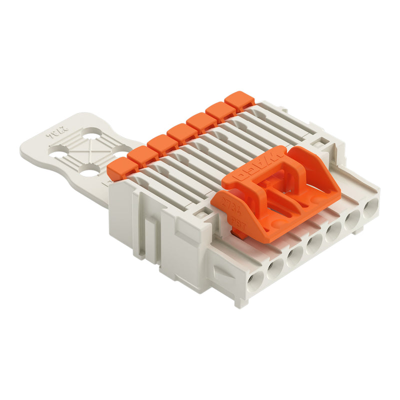 WAGO - Kabelsteckverbinder für Leiterplattensteckverbinder 1-Leiter-Federleiste 27341107328000300000 PushinCAGECLAMP,lgr − 50 Stück
