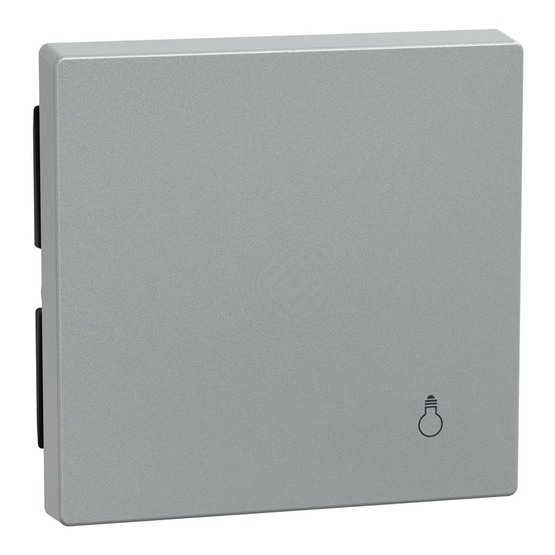 Merten - Abdeckung/Bedienelement für Installationsschalterprogramme Wippe Licht alu MEG3302-0460 Wech/Kreuz/Tast/Ein