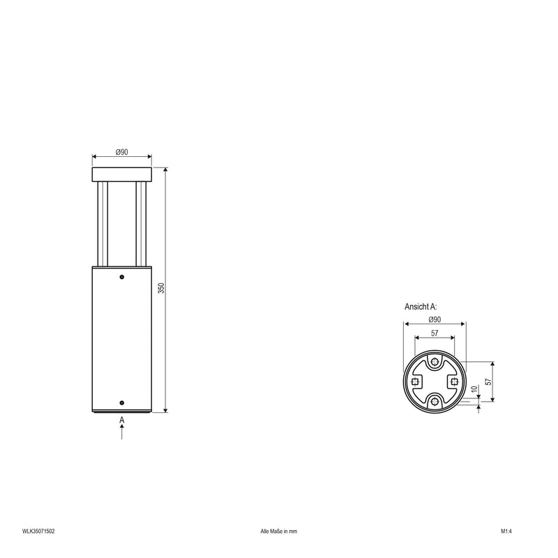 EVN Lichttechnik - Wegeleuchte LED-Wegeleuchte WLK35071502 IP54