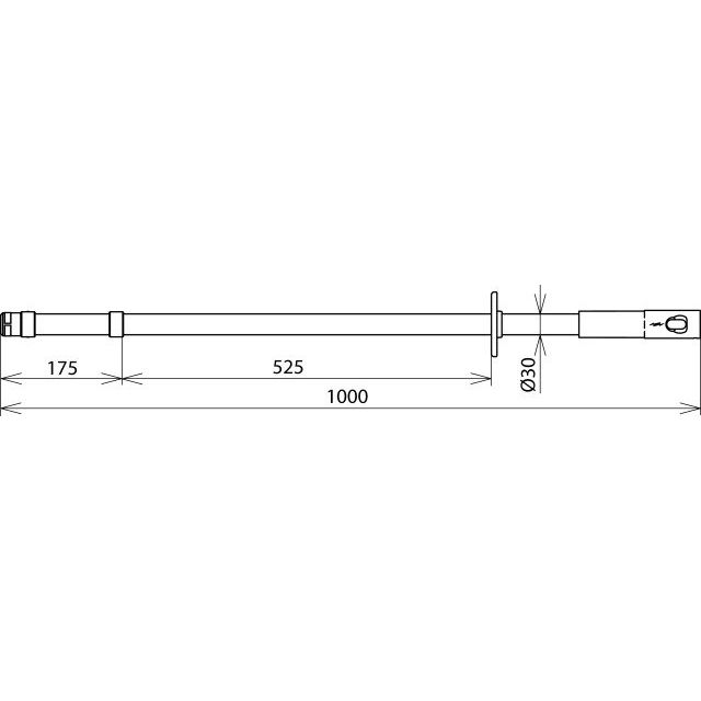 DEHN - Betätigungsstange Isolierstange IS 36 SK STK 1000 36kV M12 SK