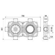 Maico - Luftverteilkasten Luftverteiler doppelt MA-FDV6-90 6 Anschlüsse DN 90