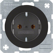 Berker - Steckdose SCHUKO-Steckdose sw/gl 47432045