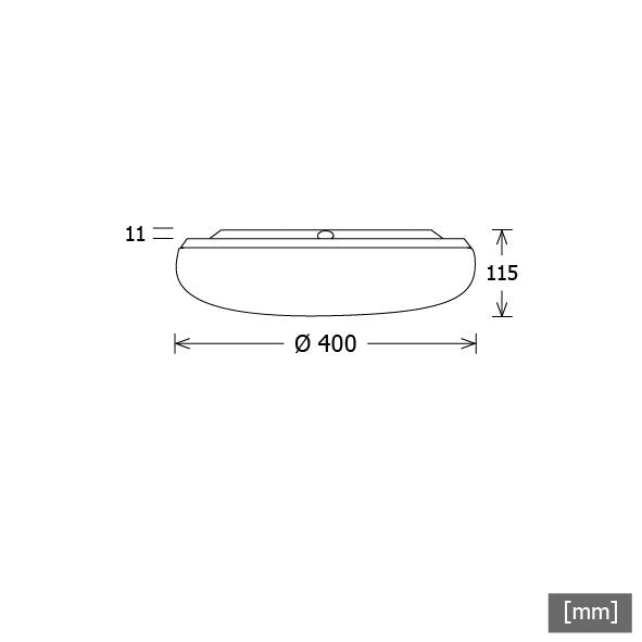 LTS Licht&Leuchten - Pendelleuchte LED-Anbauleuchte TIBI-A 400.1840DA sw 4000K DALI schwarz