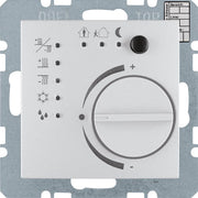 Berker - Bussystem-Raumtemperaturregler RT-Regler alu matt 75441183 m. Schnittstelle