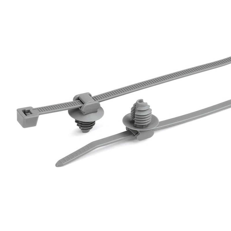HellermannTyton - Kabelbinder Befestigungsbinder 156-00235(1000) grau − 1000 Stück