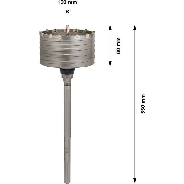 Bosch - Bohrkrone PRO SDS max-5 Bohrkrone, F00Y145202 einteilig 150 x 80 x