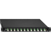 Rutenbeck - Patchpanel LWL BasicLine Spleissbox 2280302120 12xLC-D OM5 grün