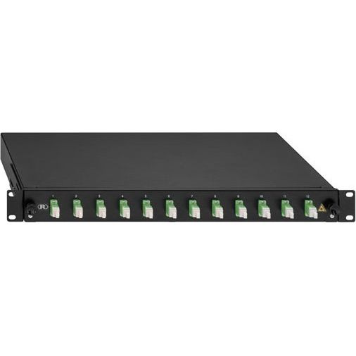 Rutenbeck - Patchpanel LWL BasicLine Spleissbox 2280302120 12xLC-D OM5 grün