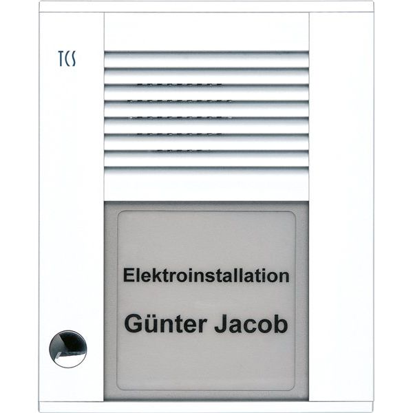 TCS Tür Control - Türstation für Türkommunikation Audioaußenstation1-reihig PDS01-WS/04 1 Taste AP weiß