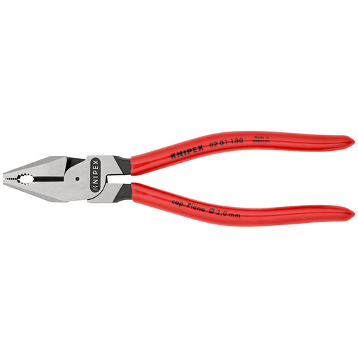 Knipex - Kombizange Kraft-Kombizange 02 01 180 schwarz, 180mm