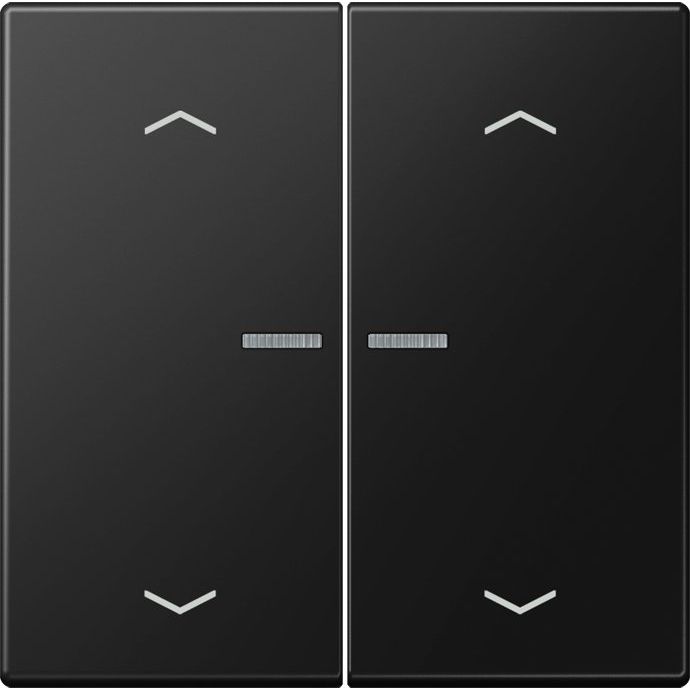 Jung - Abdeckung/Bedienelement für Installationsschalterprogramme Wippe mit Lichtleiter LS 102 KO5P SWM graphitschwarz matt