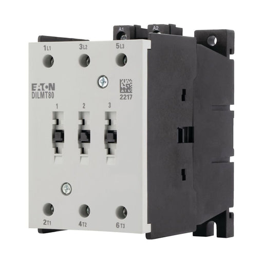 Eaton - Leistungsschütz zum Schalten von Wechselstrom Leistungsschütz 3polig DILMT80(RDC24) 380/400V 4kW
