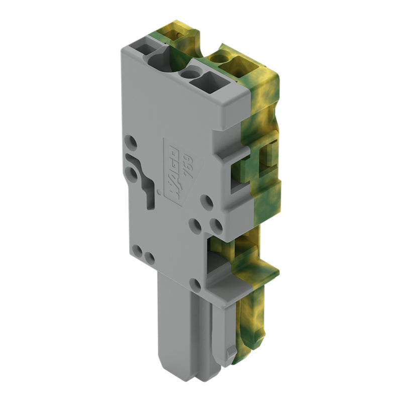 WAGO - Ein- und mehrpolige Klemmenleiste 1-Leiter-Federleiste 769-102/000-036 4mm²,gn-ge/gr − 100 Stück