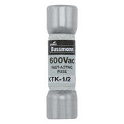 Eaton - HRC-Sicherung Sicherungseinsatz KTK-1/2 0.5 A, AC 600 V − 10 Stück