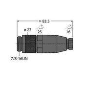 Turck - Rundsteckverbinder, feldkonfektionierbar (Industriesteckverbinder) Steckverbinder BS4131-0/9 konfektionierbar − 1 Stück