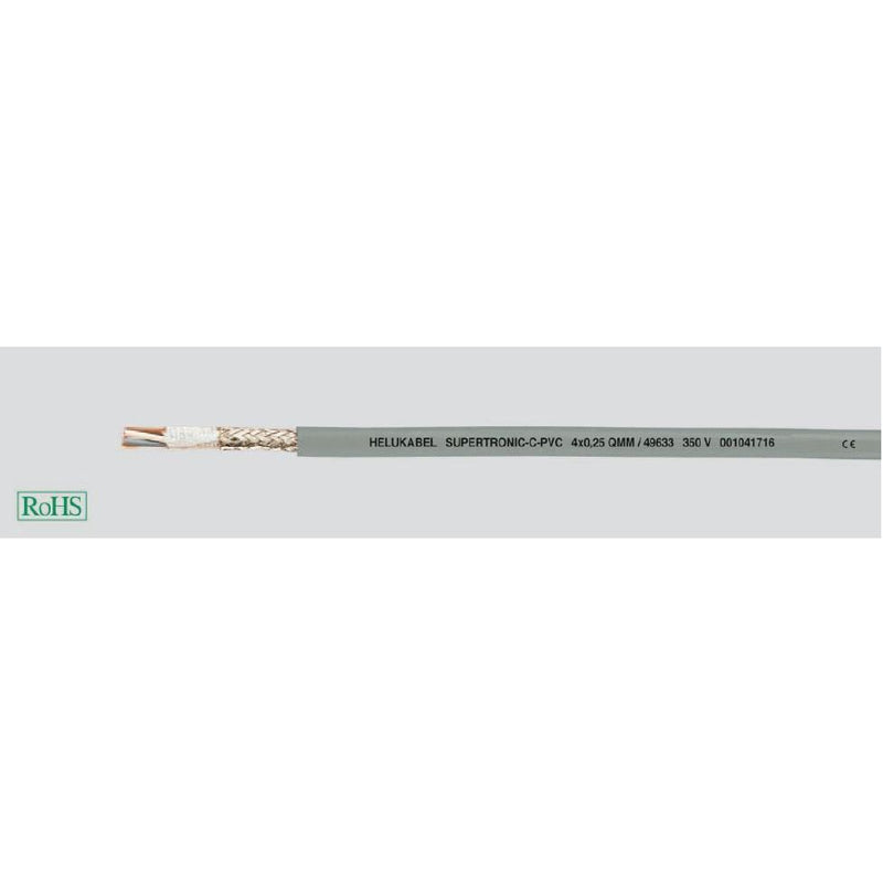 Energiekabel < 1 kV, für ortsveränderlichen Einsatz HEL SUPERTRONIC-C-PVC 5x SUP,TR-C-PVC 5x0,25 0,25 PVC-Schleppkett − 500 Meter