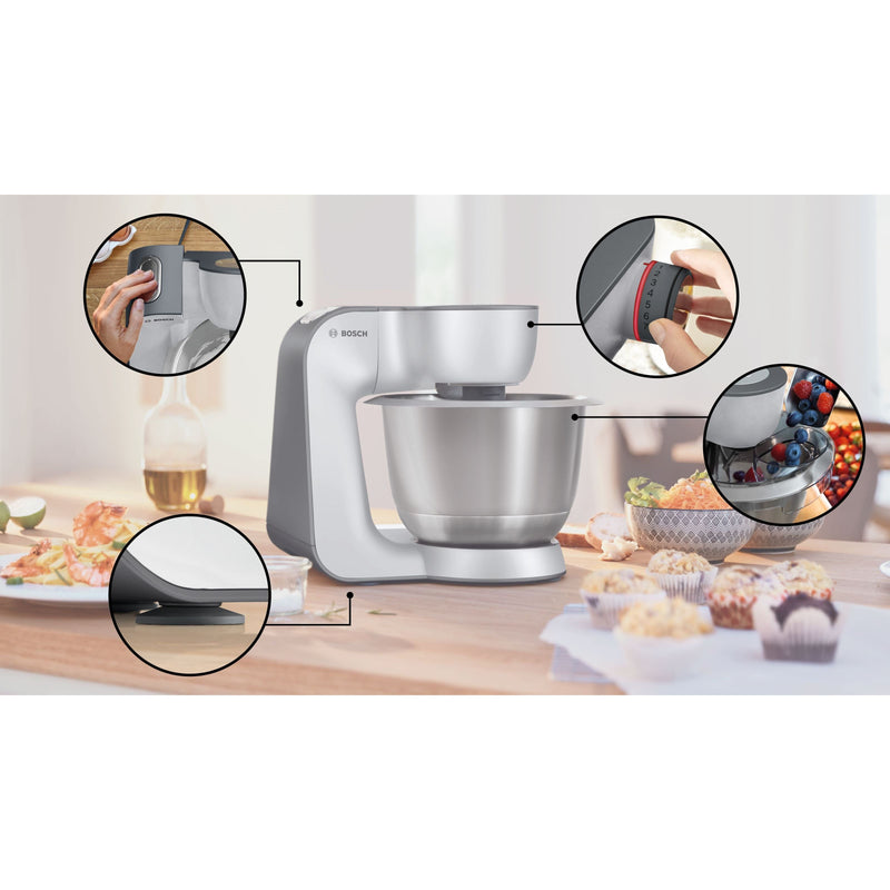 Bosch SDA - Küchenmaschine Express MUM58251 ws/si Serie 4