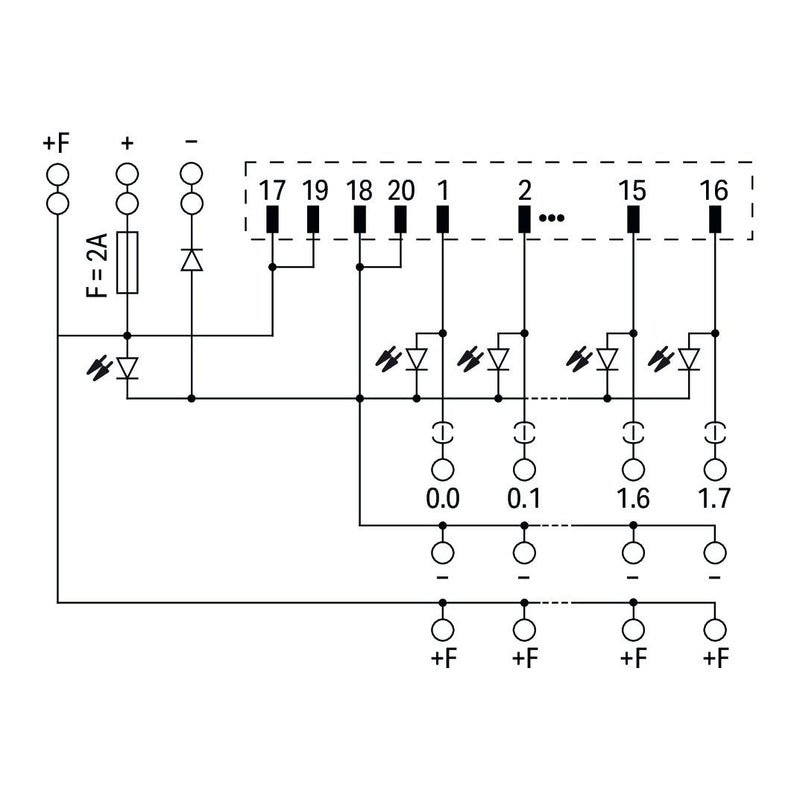 WAGO GmbH & Co. KG - Übergabemodul Übergabemodul 704-2064 Steckverbin.DIN41651