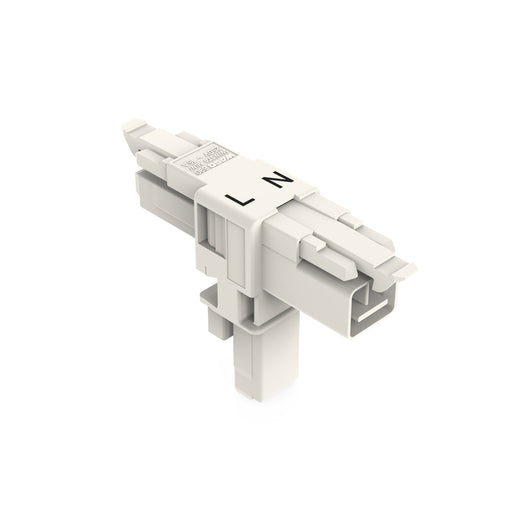 WAGO - Kompaktverteiler für steckbare Gebäudeinstallation T-Verteiler 2-polig 890-1656 Kod. A,weiß − 25 Stück