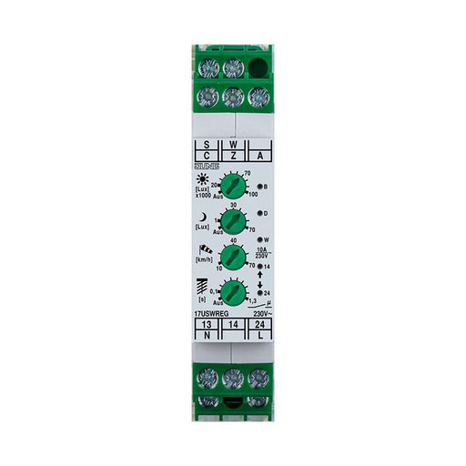 Jung - Sensor für Jalousie/Zeitschaltuhren Umsetzer Sonne / Wind 17 USW REG − 1 Stück