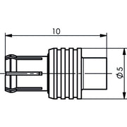 Telegärtner - Koax-Steckverbinder MCX-Kabelstecker löt 100024975 G11 (RG-405/U) − 5 Stück