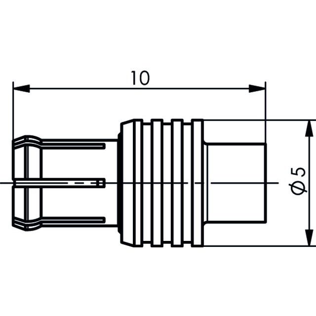 Telegärtner - Koax-Steckverbinder MCX-Kabelstecker löt 100024975 G11 (RG-405/U) − 5 Stück