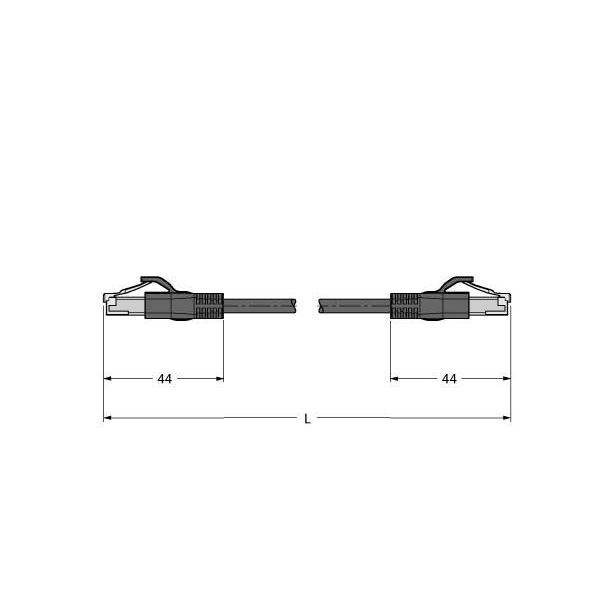 Turck - Rundsteckverbinder, feldkonfektionierbar (Industriesteckverbinder) Leitung für Industrial RJ45S-RJ45S-4414-25M Ethernet − 1 Stück