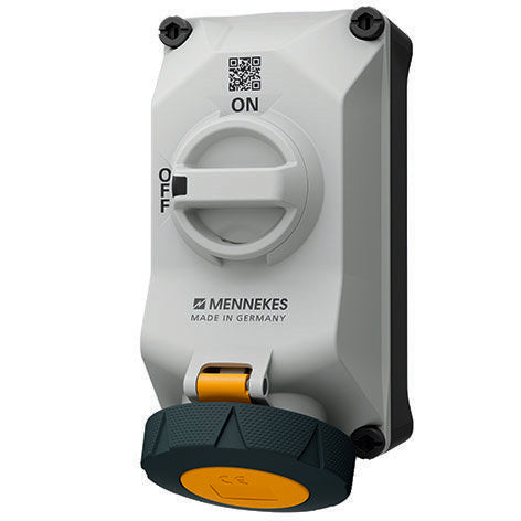 Mennekes - CEE-Steckdose abschaltbar, abgesichert (IEC 60309) Wandsteckdose 5604304G DUO 32A3P4h 110V