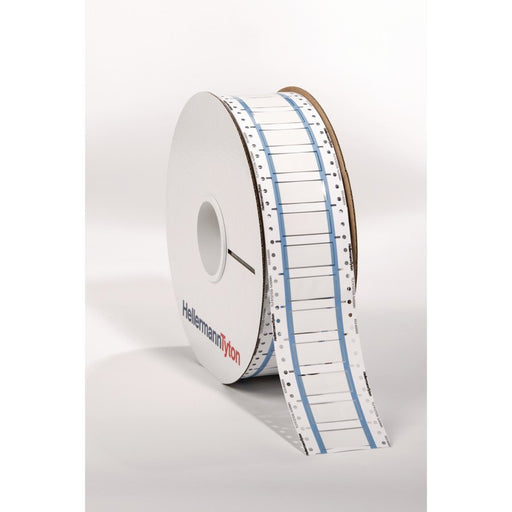 HellermannTyton - Kabelmarkierungssystem Schrumpfschlauchmarkierer 553-60114(100) weiß 50 mm − 100 Stück
