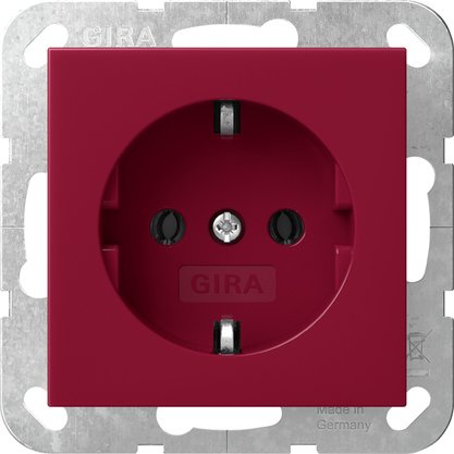 Gira - Steckdose SCHUKO-Steckd. System 55 4455108 Rot