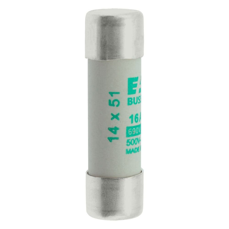 Eaton - Zylindrische Sicherung Sicherungseinsatz Nieders. SICHERUNG #C14M16 16A AC 690V 80kA − 10 Stück